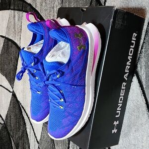 UNDER ARMOUR FLOW VELOCITI 3 BLUE/PURPLE ATHLETIC RUNNING SHOES